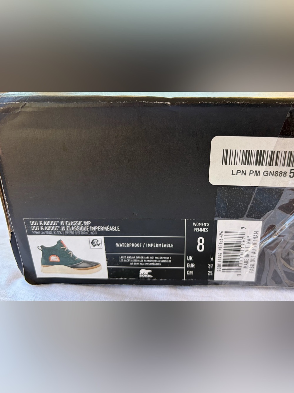 Sorel NIB Waterproof Dark Green Suede Lace-Up Rain Winter Casual Boots Sz 8 - Picture 12 of 12